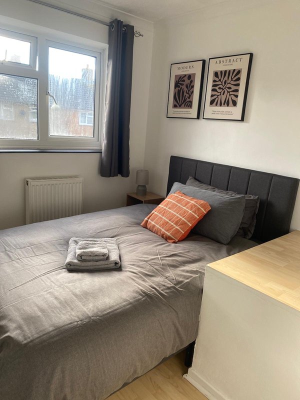Bedroom with small double bed