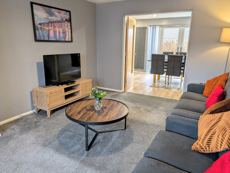 With two sofas, additional armchairs, a coffee table and a Smart TV, it provides a welcoming space to unwind, watch TV or socialise with the rest of the team.