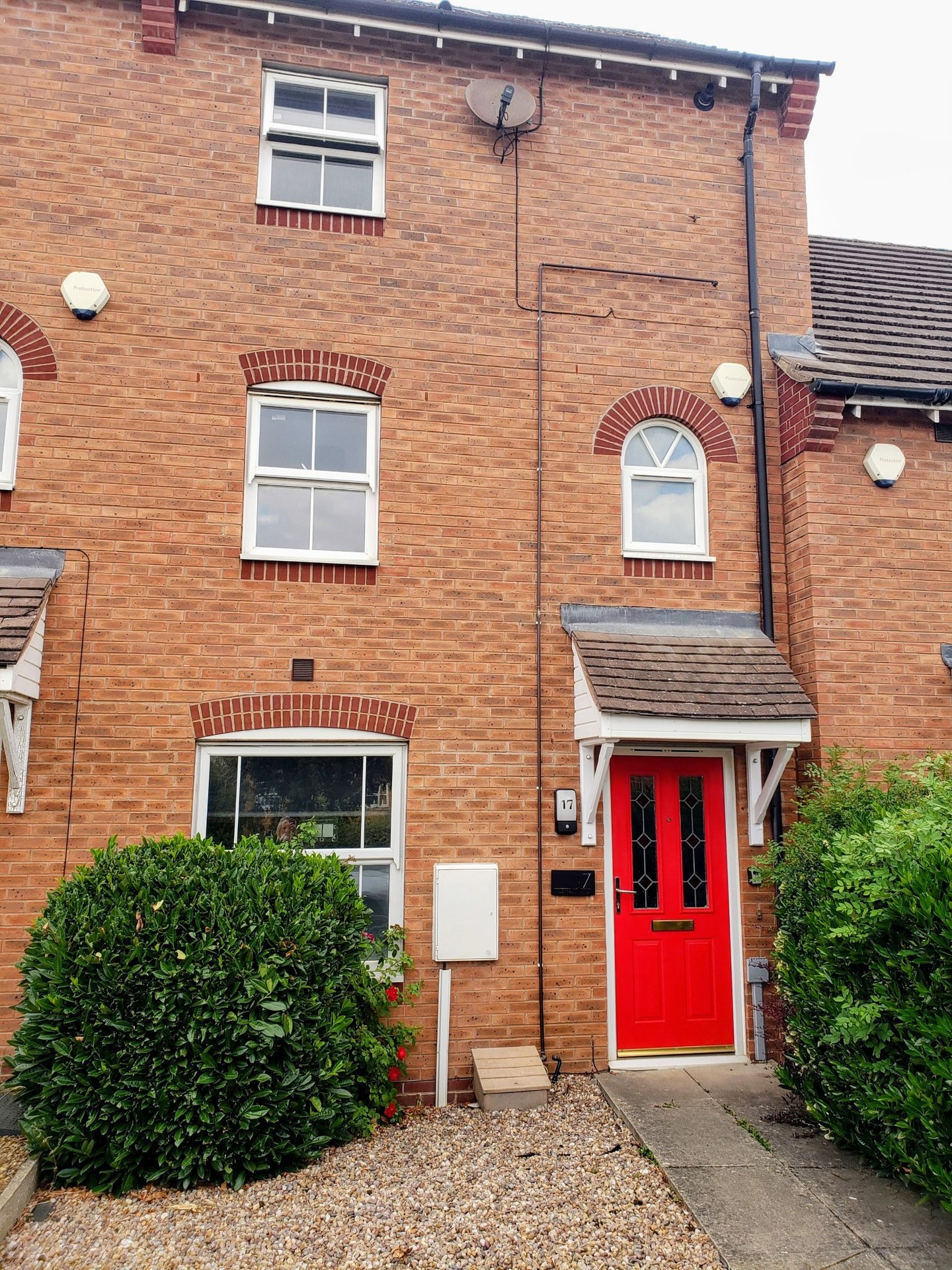 Modern 3 storey townhouse exterior