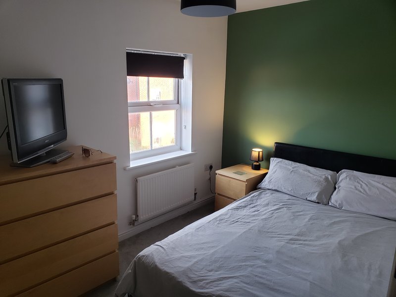 Double bedroom with dedicated full bathroom next door