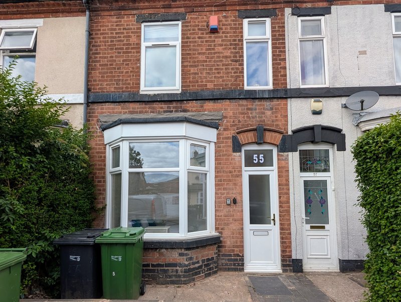 Traditional mid-terraced property with an attractive brick frontage, bay window and private front entrance.