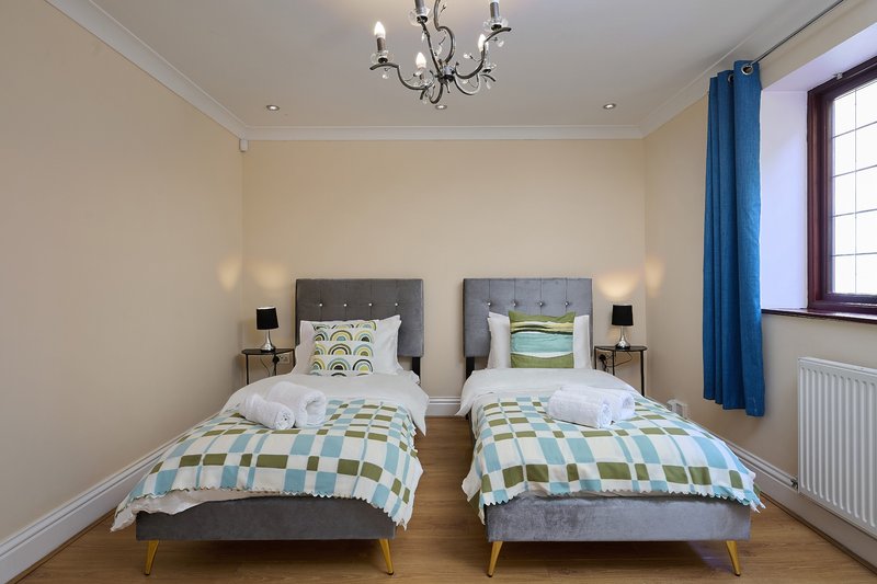 With a mix of double and twin rooms, the property offers flexible sleeping arrangements for larger teams.