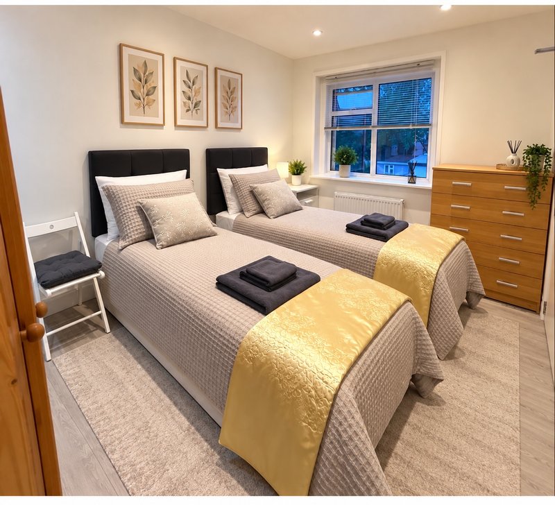 Trade Stay 1 Bed Apartment NW10 with Driveway Parking