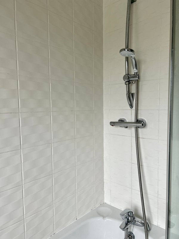 Bathroom shower.