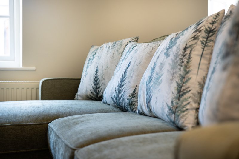 Sink into soft cushions and settle in, made for relaxing evenings in.